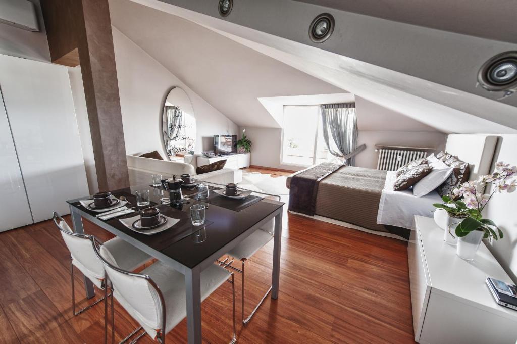 Apartmán Cute & Cozy Terrace Bergamo Pokoj fotografie